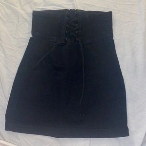 express high waisted corset skirt